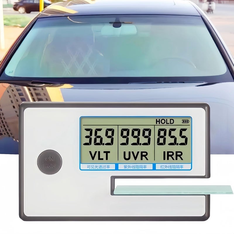 STRONGBERRY Professional 3-in-1 Solar Meter - Portable Window Tint Meter for Cars, Tests UV (365nm), IR (950nm) & VL (550nm) Rejection on Film, Glass & Auto Tint - Image 1
